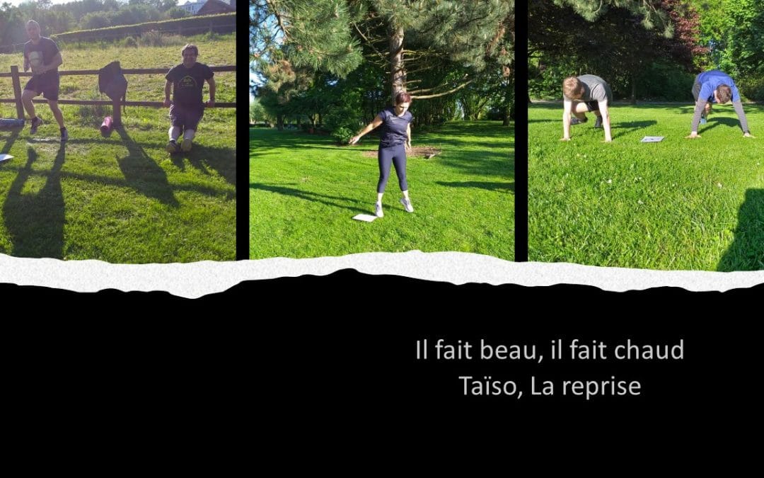 Taïso en extérieur, c&rsquo;est reparti !